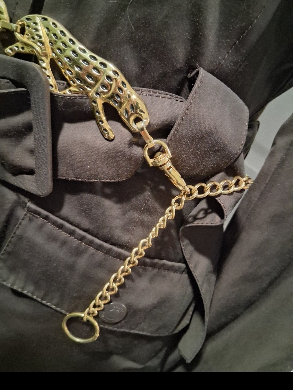 Vintage Signed “NI 97” Jaguar Gold Chain Belt Excellent Vintage Condition - Picture 2 of 13